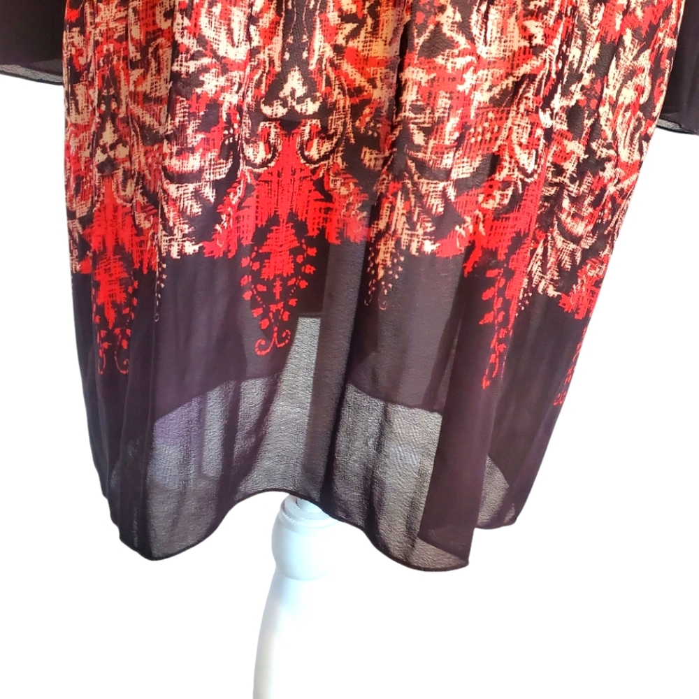 Catherines Boho Paisley Tunic Top 2X  EUC - Picture 5 of 8
